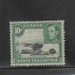 KENYA,UGANDA&TANZANIA #70 1949 10c KING GEORGE VI & LAKE NAIV MINT VF LH O.G