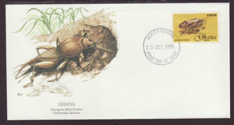 Ghana Cricket 1991 Fleetwood U/A FDC BIN