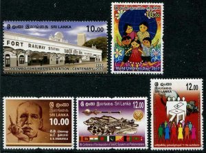 HERRICKSTAMP NEW ISSUES SRI LANKA Sc.# 2112-15, 2118 Children's Day, Etc.