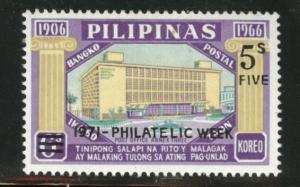 Philippines Scott 1112 MNH**1971 philatelic week opt
