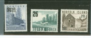 Norfolk Island #26-28 Unused Single (Complete Set)