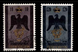 LIECHTENSTEIN Scott 301-302 Used 1956 set