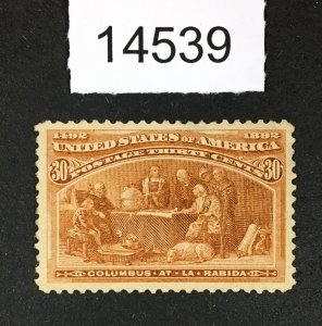 MOMEN: US STAMPS # 239 MINT OG VLH VF/XF $225 LOT #14539