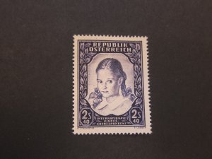 Austria 1952 Sc 583 set MH