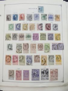 EDW1949SELL : BELGIUM Very clean Mint & Used collection on album pages Cat $2355