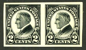 U.S. #611 MINT PAIR OG NH