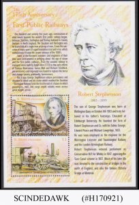 ST. VINCENT GRENADINES - 2000 175th ANNIV. OF PUBLIC RAILWAY - MIN. SHEET MNH