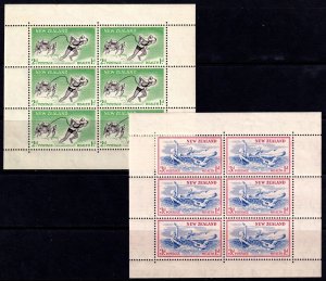 New Zealand 1957 Health - Lifesaving Complete MH Miniature Sheet Set SGMS762b