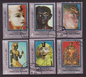 Yemen MI 1040-1045 Egyptian Art CTO VF