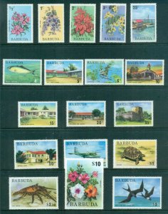 Barbuda 1974-75 Pictorials, Flowers, Bird MUH