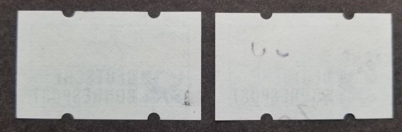 *FREE SHIP Germany 1982 ATM Machine (Frama Label stamp) MNH *shift print *error