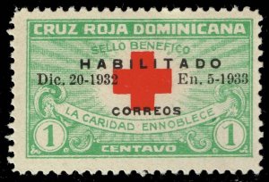 Dominican Rep. #265B Red Cross; MNH