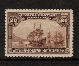 Canada #103 Very Fine+ Never Hinged