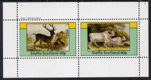 Staffa 1982 Deer perf  set of 2 values (40p & 60p) un...