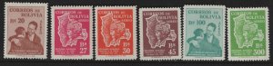 BOLIVIA,  C176-C181  MNH  SET