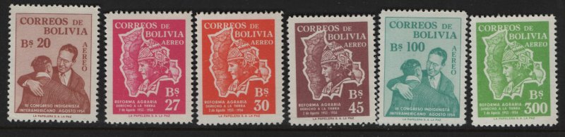 BOLIVIA,  C176-C181  MNH  SET