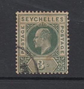 Seychelles, SG 47a, used (toned) Dented Frame variety