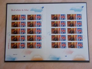 2008 Bletchley Park Barmy Army on Red White & blue Smiler Sheet Ltd Edition U/M