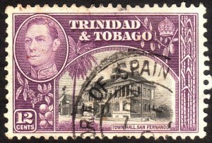 1944, Trinidad and Tobago 12c, Used, Sc 57