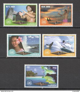 2002 Tonga Fish & Marine Life United Nations Eco Tourism #1622-6 1Set ** Pm025