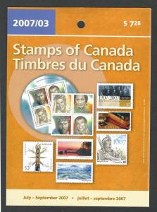 Canada MNH  Quarterly pack 2007 #3