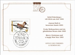 Luxembourg, Worldwide First Day Cover, Birds