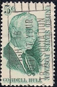 1235 5 cent Cordell Hull, VF used