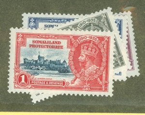 Somaliland Protectorate #77-80 Unused Single (Complete Set)
