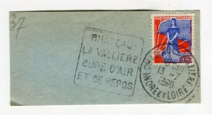 FRANCE; Fine early Full TPO POSTMARK PIECE, 1960