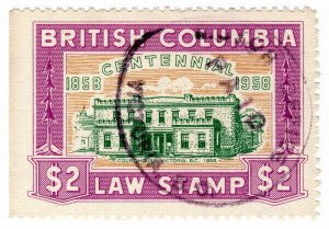 (I.B) Canada Revenue : British Columbia Law Stamp $2