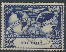 Nigeria  SG 65 SC# 76  Used UPU 1949 please see scan