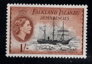 FALKLAND ISLANDS Dependencies Scott 1L28  from 1954 Ship set MH*