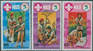 Niue 1983 SG479-481 Scouts set MNH