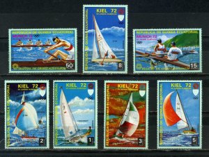 EQUATORIAL GUINEA 1972 WATER SPORTS/OLYMPIC GAMES KIEL SET OF 7 STAMPS MNH