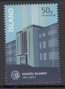 Iceland 2011 MNH Scott #1234 University of Iceland 100th anniversary