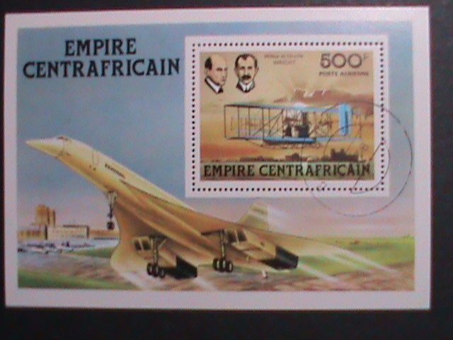 ​CENTRAL AFRICA-1978 WRIGHT BROTHERS & HIS PLANE CTO S/S-VERY FINE