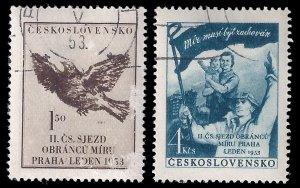 Czechoslovakia 1953 Sc 567-68 CTO VF