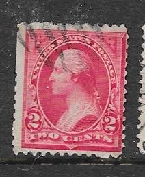 US# 250 2c Washington,Carmine, type I  (U) CV $3.00