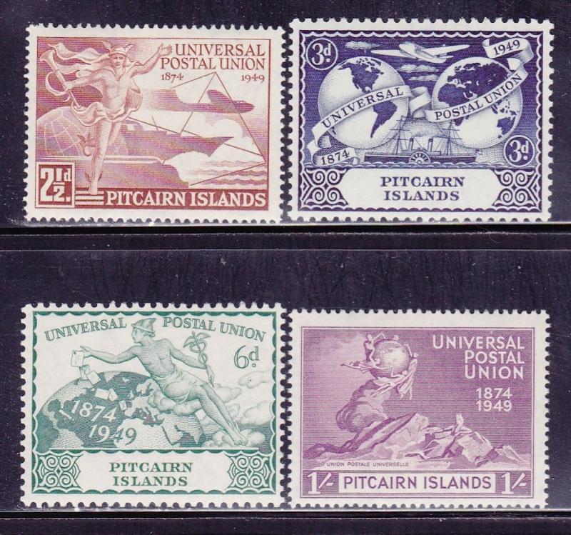 Pitcairn Is Scott # 13-16 MLH set nice colors scv $ 44 ! see pic !