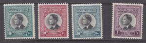 JORDAN, 1959 King Hussein 100f., 200f., 500f. & 1d., lhm.