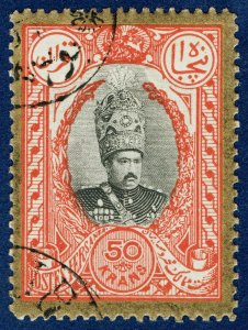 [st1213] Postes Persanes Persia IRAN 1908 Scott#445 used CTO 50Kr