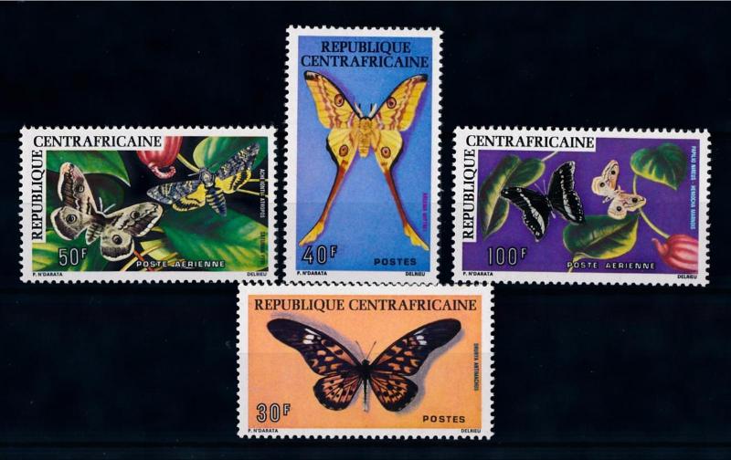 [70632] Central African Republic 1976 Insects Butterflies  MNH