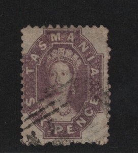 Tasmania Scott # 32 F-VF used neat cancel nice color  cv $ 48 ! see pic !