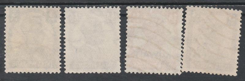 KUWAIT 1945 KGVI 3P 1/2A 1A AND 3A USED