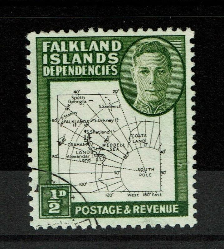 Falkland Islands SG# G9b Used / Dot In T - S6048