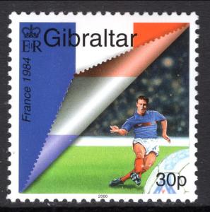 Gibraltar 832 Soccer MNH VF