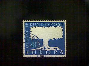 Germany, Scott #772, used(o),1957, A Tree for United Europe, 40pfs