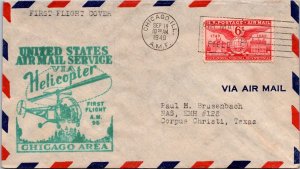 FFC 1949 - US Airmail RT AM 96 - Chicago, ILL  to Waukegan, ILL - F50030