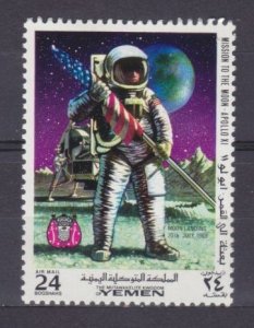 1969 Yemen Kingdom 798 Aldrin put up the american flag on the moon.7,50 €