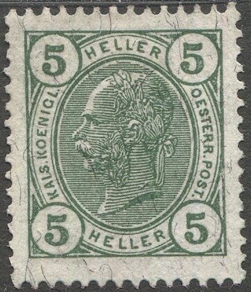 AUSTRIA 1906 5h, Sc 90, MLH, VF